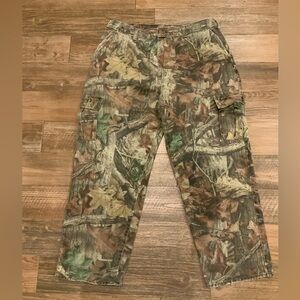 Advantage Timber Camo Vintage Men Pants 36X28 Green Camouflage Cargo Pants